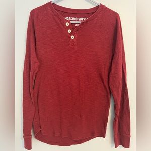 Maroon Long Sleeve Shirt- Size Small